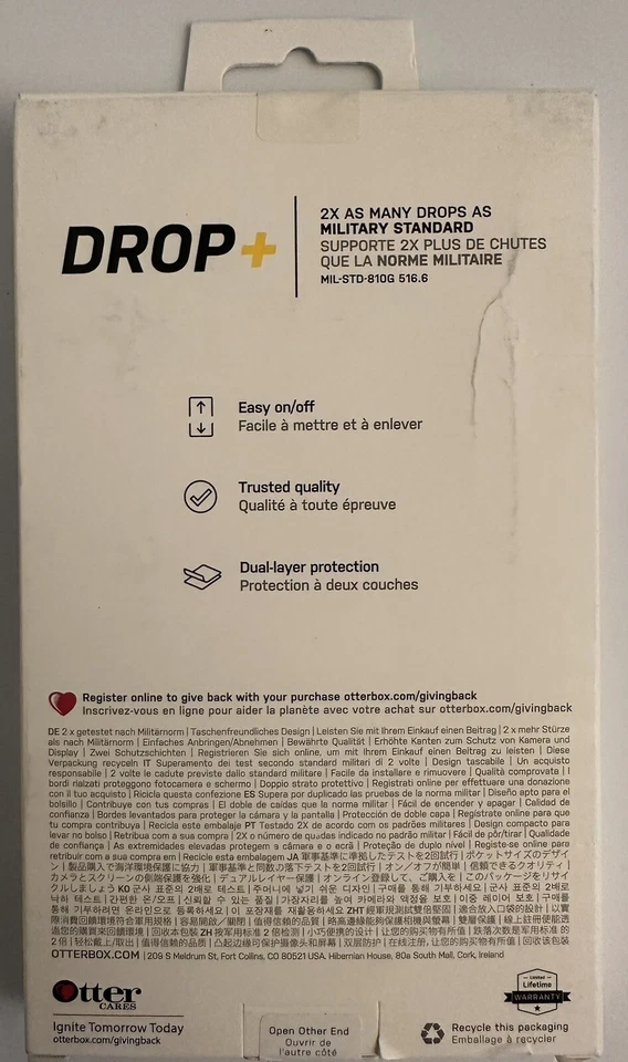 Funda de teléfono Otterbox Commuter Series Lite probada para Samsung A02s negra NUEVA Foto 2 de 2
