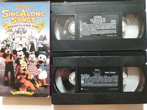 5 VHS Disney Rescuers Down Under Sing Along Goof Troop Goin' Fishin' Mermaid 2 - Picture 7 of 11