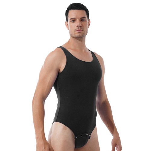 Men One Piece Bodysuit Open Butt Leotard Gay Wrestling Singlet Sexy Gym Jumpsuit - Picture 37 of 63