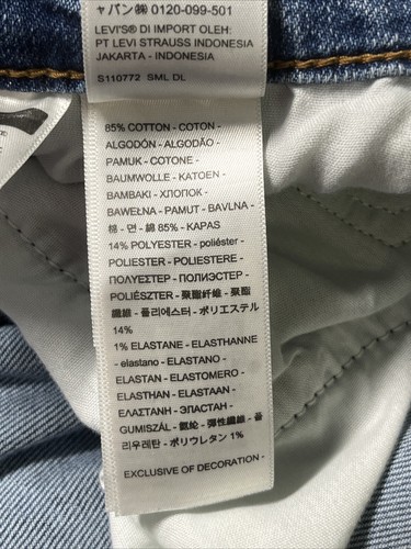 Levi's Ribcage Bell Flare Jeans Women's Sz 26 L29 Medium Wash Denim Distressed - Picture 4 of 15