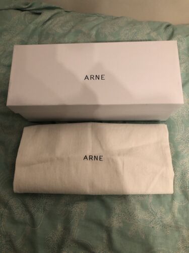 Arne empty gift shoe box with Arne fabric string draw bag And Arne Tissue Paper