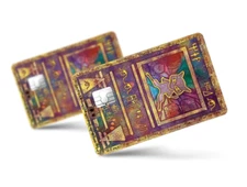 Pokemon Credit Card Sticker Skin Film Pre-Cut Decal Size 8.5X5.4cm