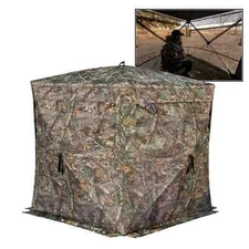 Rhino Blinds R180 3 Person See through Turkey Hunting Ground Blind Realtree Edge