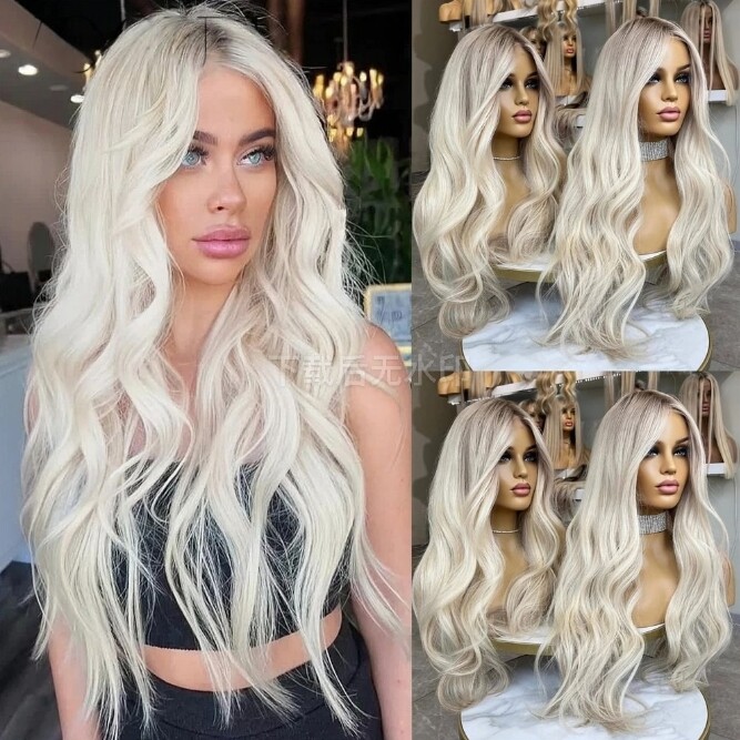 Ombre Lace Front Wig Human Hair Body Wave Pre Plucked 13x4 200 Density 20 Inch Amazon.com : Highlight Ombre Lace Front Wig Human Hair Body  main image 4