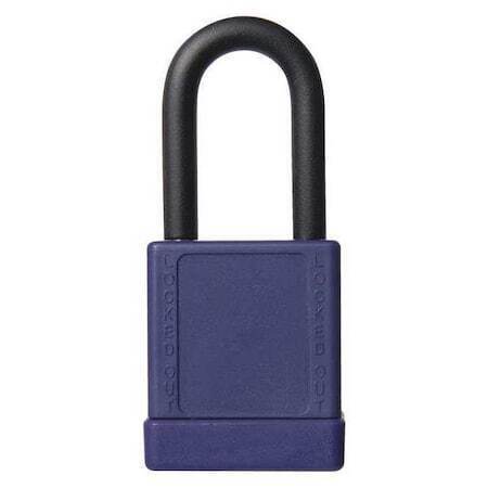 Zoro Select 48Jr71 Lockout Padlock,Kd,Purple,2"H,Pk6