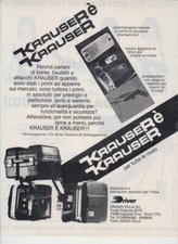 advertising Pubblicità BORSE BAULETTI  MOTO KRAUSER 1986 RICAMBI MOTO EPOCA