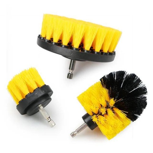Cepillos de limpieza sepillos para taladros lavar baños carros taladro juego 3pc - Picture 26 of 26