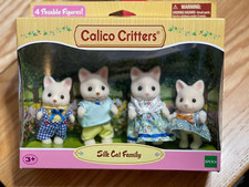 Sylvanian Families Calico Critters Silk Cat Family Set NEW Epoch 2019 US Seller