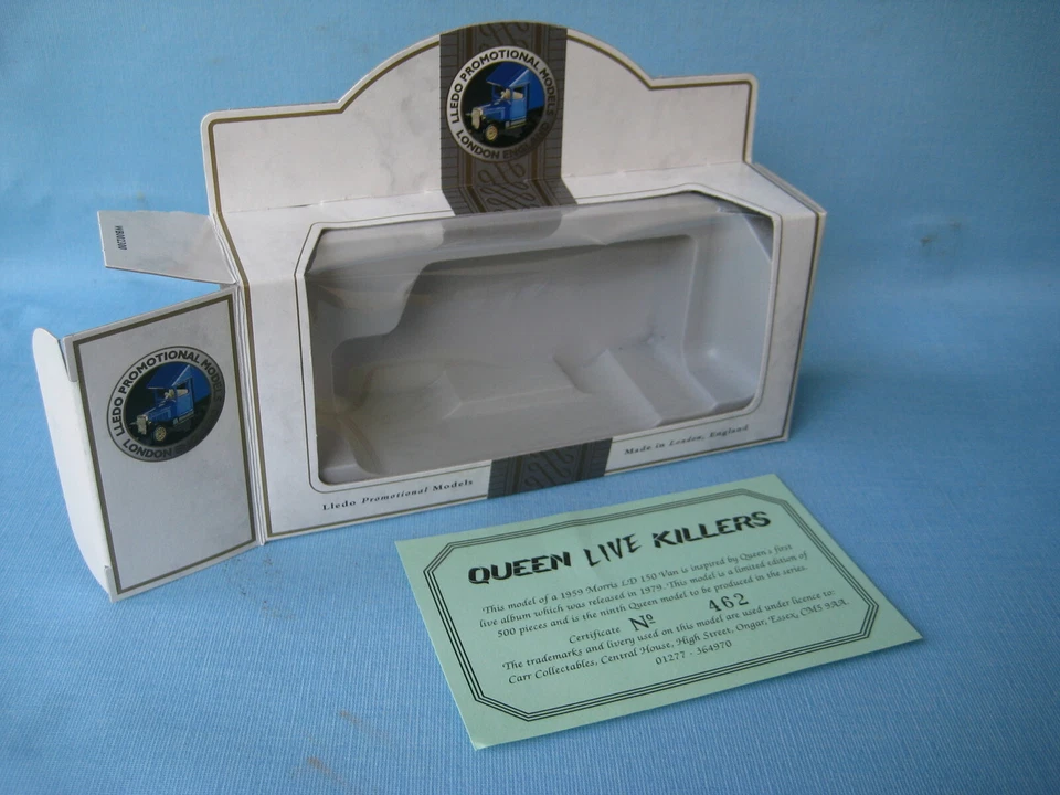 Lledo Morris LD Delivery Van Queen Live Killers Roger Taylor Model Boxed 80mm Q - Image 3 of 3