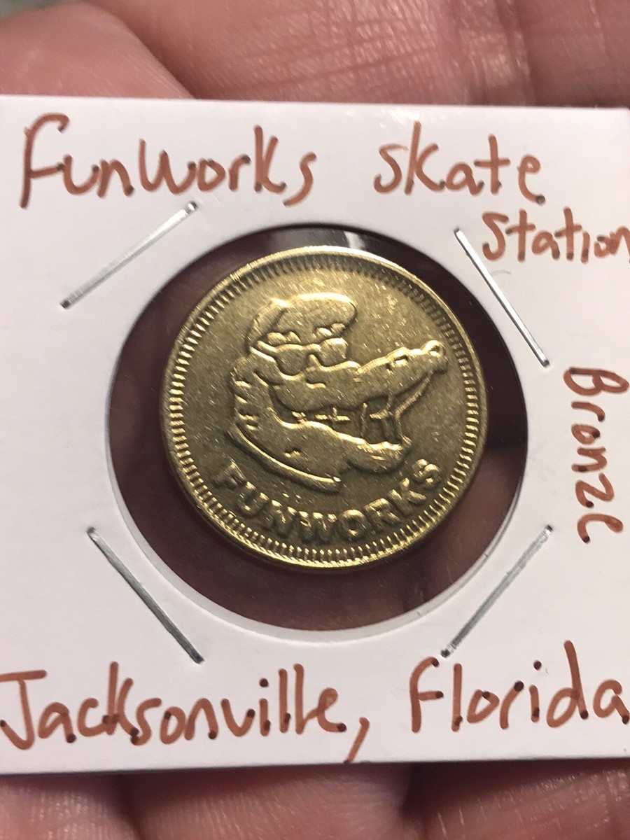 Skate Station Fun Center Florida Arcade Game Token 24mm