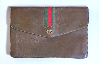 Pochette in Pelle Gucci Vintage Anni 70/80