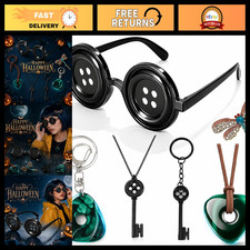 Anime Cosplay Button Eyes Glasses - Halloween Costume Accessories Gifts