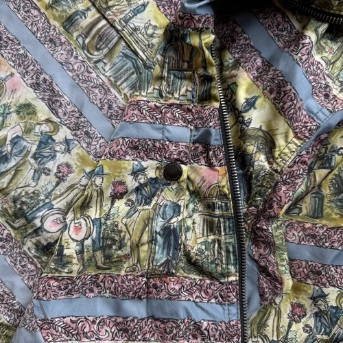 Burberry Illustrated Scene Print Nylon Jacket Size 52 image 8