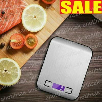 Küchenwaage LCD Digitalwaage 10kg - 1g Präzise Messung elektronische Kochwaage