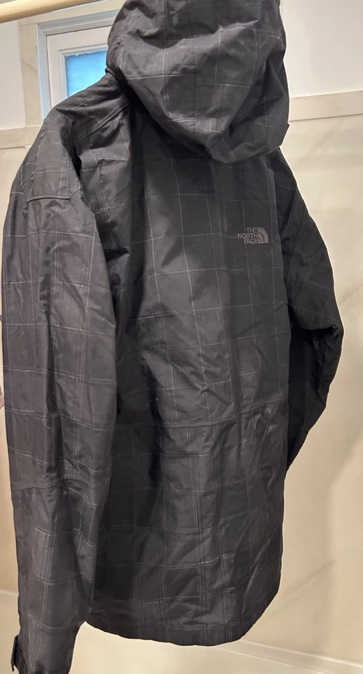 Chaqueta The North Face Hyvent Cryptic Para Hombres Snowboard Cuadros Polizón Capucha Talla Grande Foto 3 de 4