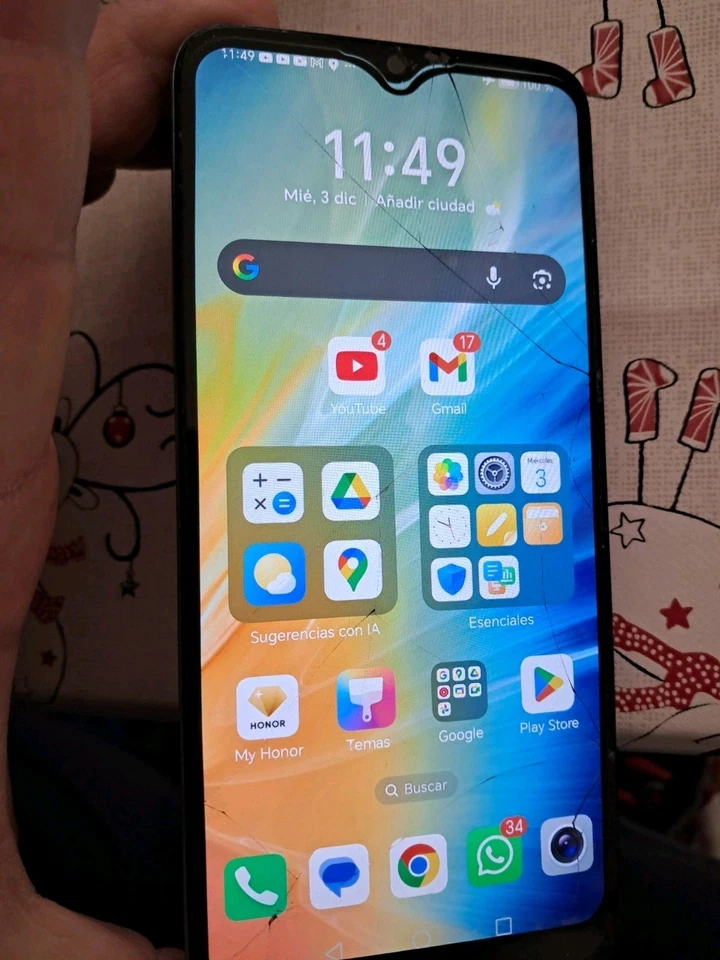 Honor X6 Android 14 Pantalla Rajada Pero Funcional 100% 64 GB Cracked Screen - Imagen 4 de 4