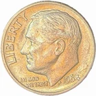 90% Silver - 1964-P Roosevelt Dime  -Coin pictured is what you will receive