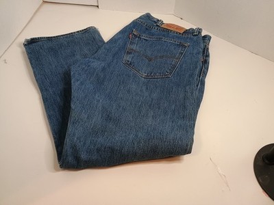 Vintage Levis 501 Jeans Men's 38x30 Straight Leg Button Fly Blue Denim
