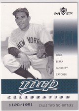 2003 Upper Deck MVP Celebrations #MVP61 Yogi Berra /1951 YANKEES