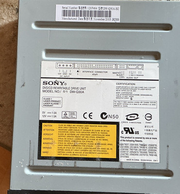 Sony DW-Q30A-B2 DW-Q30A internes DVD/CD-RW Laufwerk 5,25'' ATAPI/IDE PC