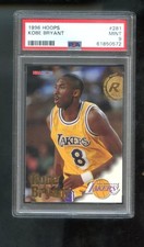 1996-97 Hoops #281 Kobe Bryant ROOKIE RC PSA 9 Graded Basketball Card NBA 96-97. rookie card picture