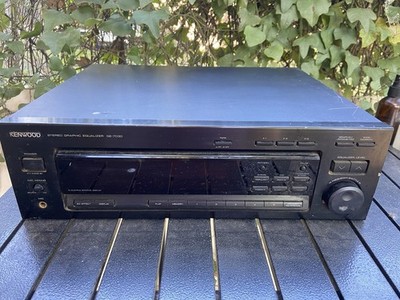 Kenwood GE-7030 Analog Stereo Graphic Equalizer Black Powers On
