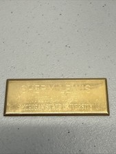 Sherm Lewis Football Coach Michigan State Name Tag MSU College Memorabilia