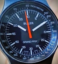 Buler Grand Prix vintage 1978 tachimetro 39mm NOS mai indossato 