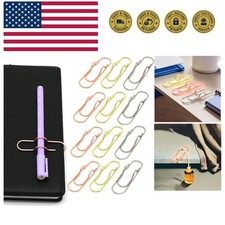 Modern Metal Pen Clips Set - 12 Organizing Clips in Gold, Silver,  Rose Gold