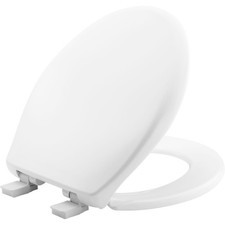 Bemis 200E4 White Affinity Round Closed Front Toilet Seat With Soft Close