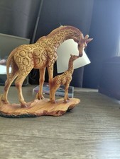 Safari Giraffe Family Statue 6.75