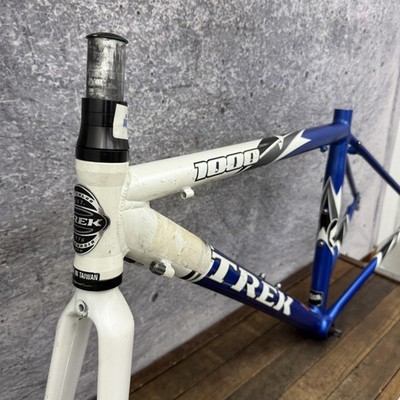 Trek 1000 Road Bike Frameset 43cm Blue Aluminum Fork 130mm Small