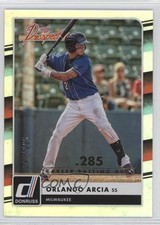 2016 Panini Donruss The Prospects Stat Line Career 47/285 Orlando Arcia #TP7 0j6