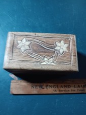 Small Wooden Storage Box 25-1350A 