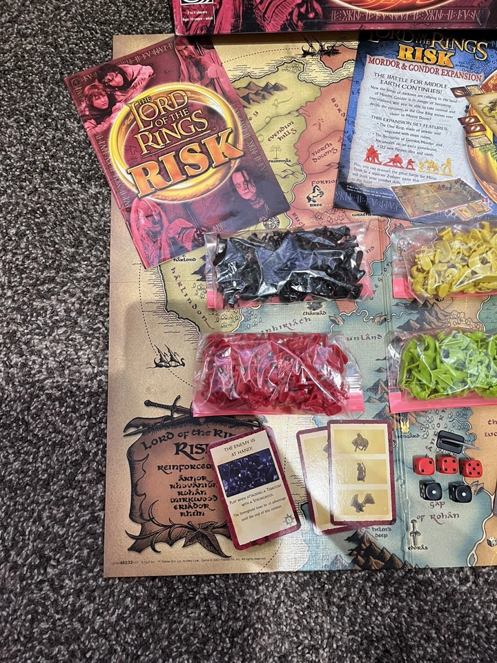 Lord Of The Rings Risk Board Game by Parker 100% Complete Good Used Condition - Image 3 of 4