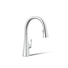 Kohler 22068-WB-CP Touchless Smart Voice Control Kitchen Faucet Polished Chrome