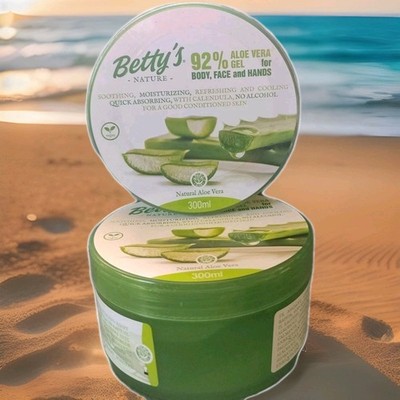 Betty's Nature 92% Aloe Vera Gel pflegend beruhigend feuchtigkeitsspendend 300ml