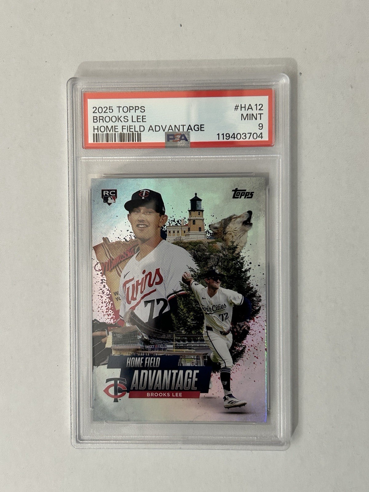 2025 Topps Chrome BROOKS LEE HOME FIELD ADVANTAGE ROOKIE SSP CASE HIT