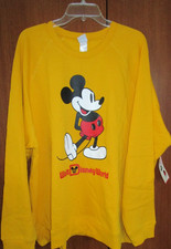 New Disney Parks Mickey Walt Disney World Sweatshirt 3XL Cotton Poly Bust 58 L30