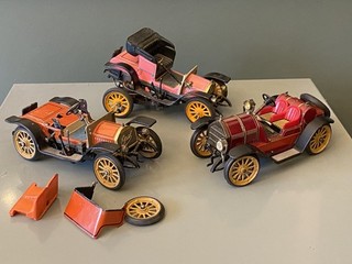 Schuco Old Timer (1225) Mercer Typ 35J 1913 & 1228 Opel Dokter Wagen 1909 X3