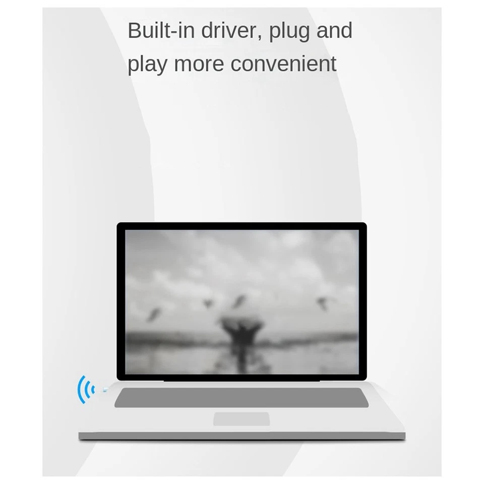 150Mbps USB 2.4G Wifi Receiver Plug and Play Drive  Wifi Adapter for Laptop3005 - Image 3 of 4