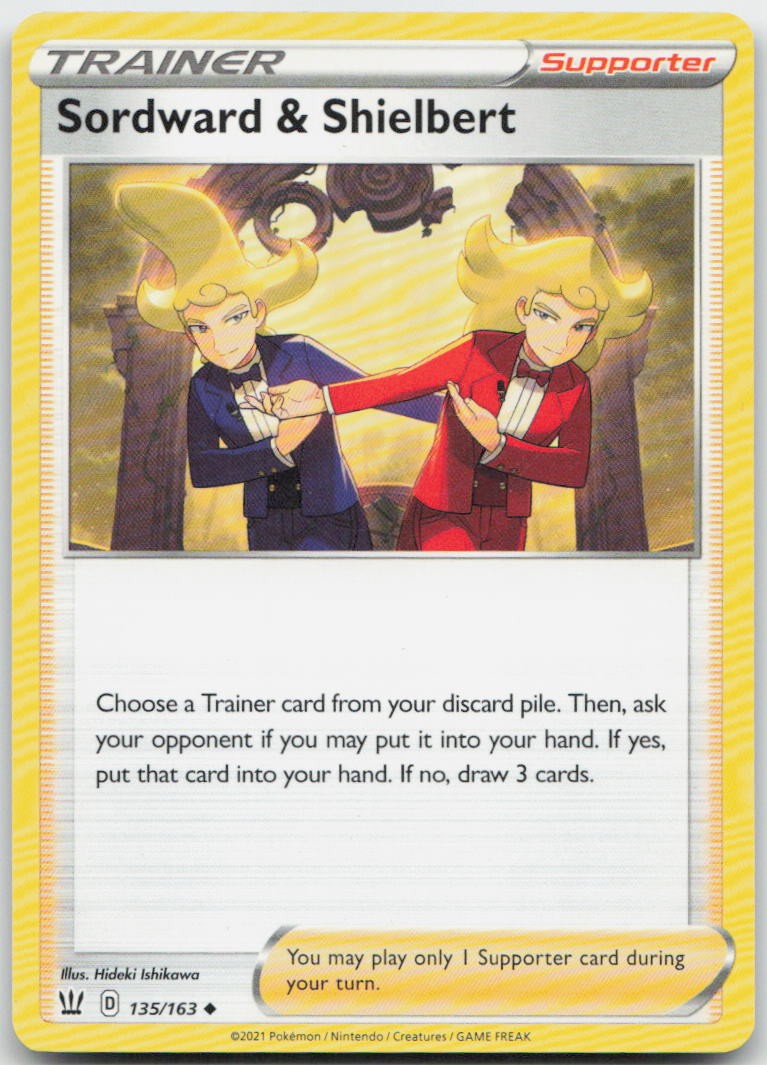 Sordward & Shielbert 135/163 Battle Styles Pokemon