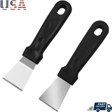 2Pack Grill Scraper Tool Stainless Steel BBQ Cleaning Spatula Kitchenware New