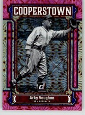 Arky Vaughan 2023 Donruss Cooperstown Pink Fireworks CT3 Brooklyn Dodgers