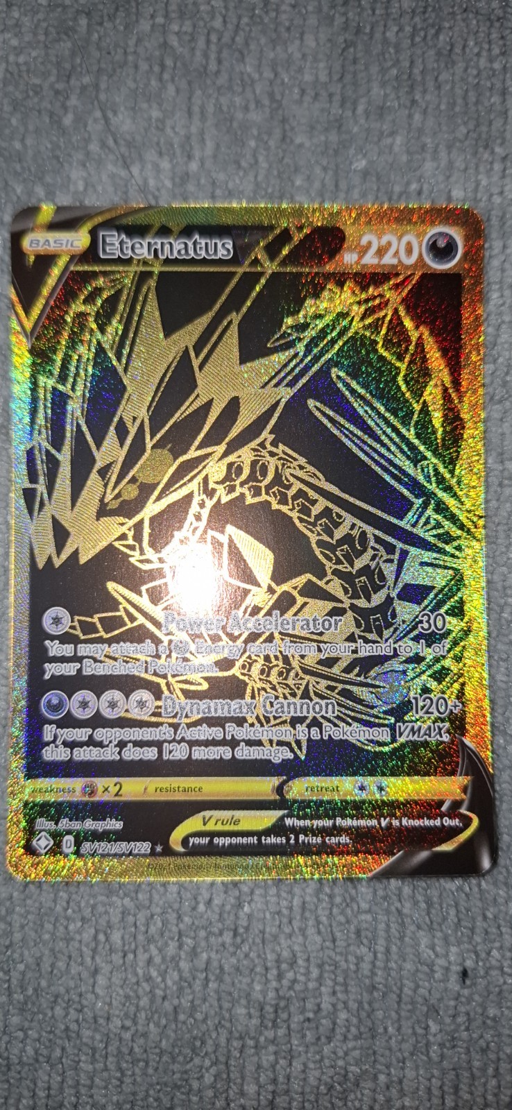 Pokemon TCG Shining Fates: Shiny Vault #SV121/SV122 Eternatus V NM