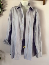 Men  s Medium Gap Classic Fit Button Down Collared Pink Blue Dress Shirt Formal