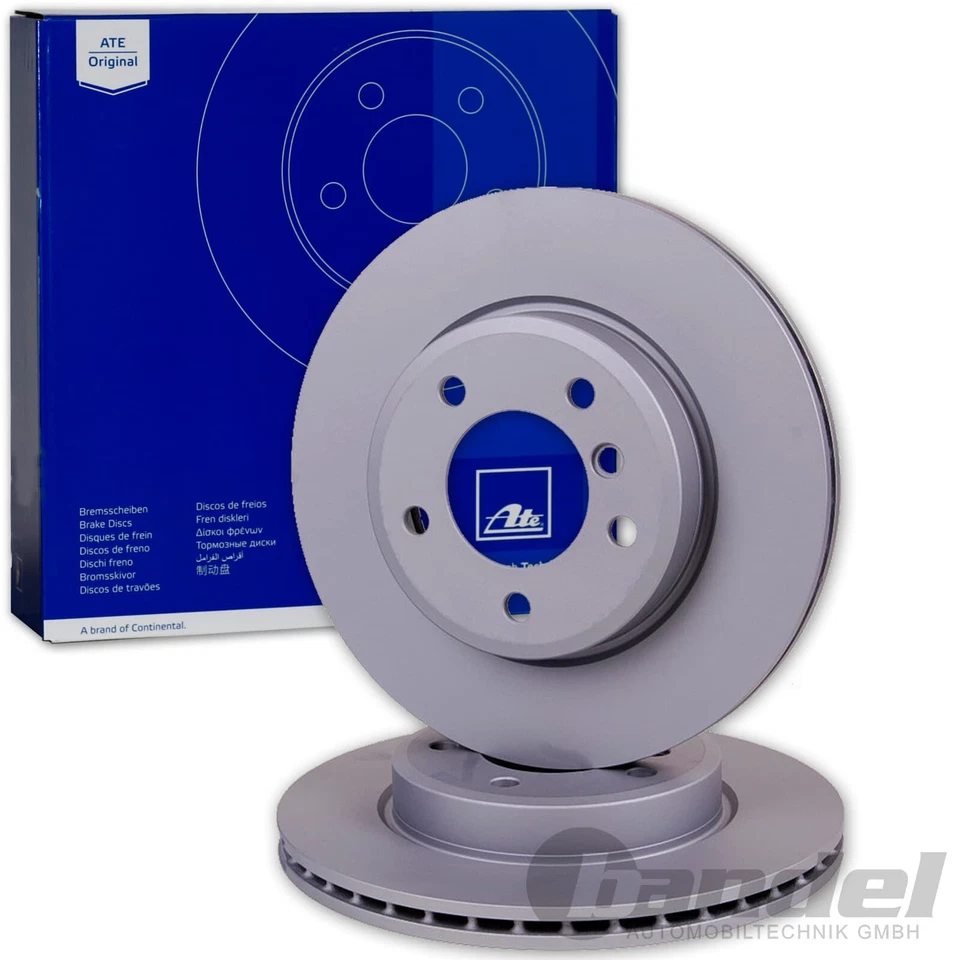 2X ATE BREMSSCHEIBEN VORNE 288mm BELÜFTET PASSEND FÜR AUDI A3 Q2 CUPRA LEON