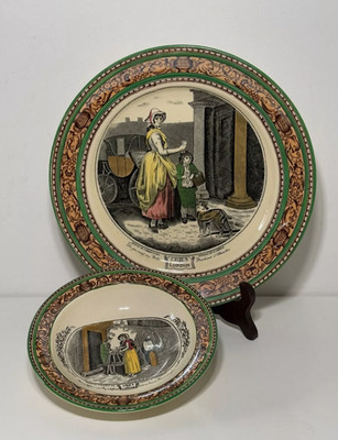 Adams Cries of London Tunstall England Teller, Vintage Keramik Geschirr