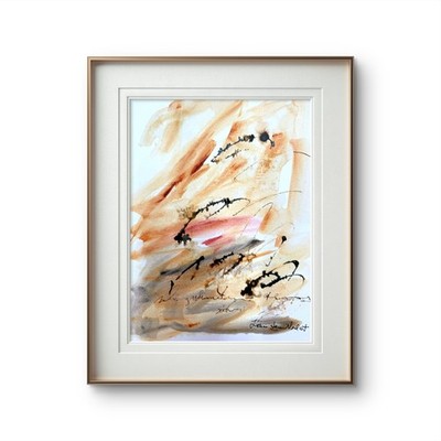 Abstract9''x12''Original Acrylic Paper Expressionism