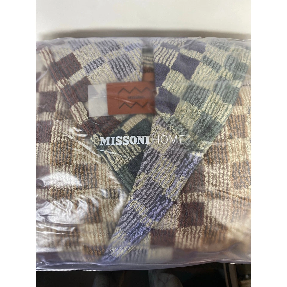 Roupão de banho com capuz Missoni Home novo com etiquetas  - Imagem 3 de 4